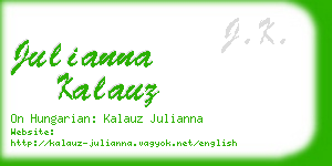 julianna kalauz business card